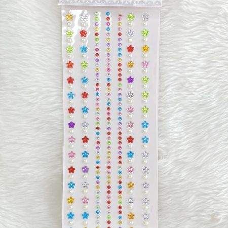 Sticker de cabello Flor y perla