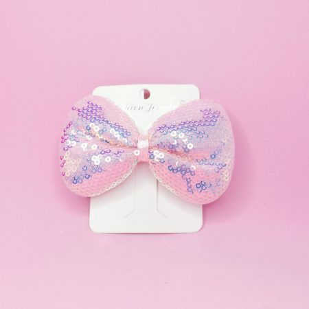 Moño de pinza lentejuela