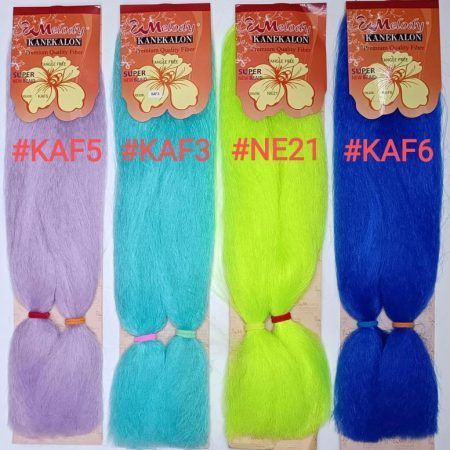 Kanekalon de un solo tono